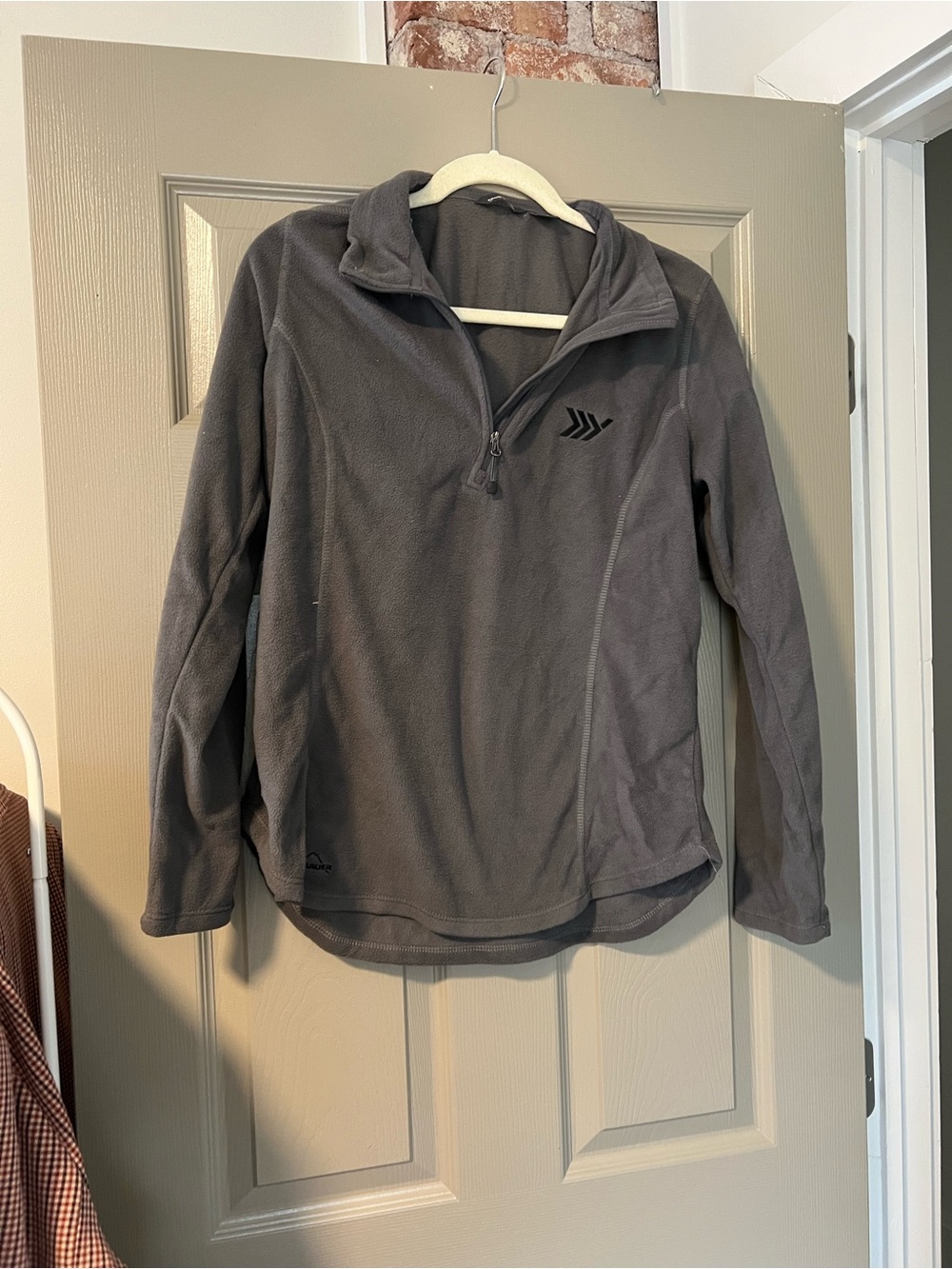 Gray Quarter-Zip Fleece Pullover Sweater - Outdoor Comfort